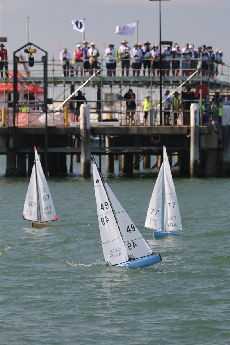 International One Metre World Championships in Gladstone, Australia Day 2 photo copyright Jennifer Golison / IOM fleet taken at  and featuring the One Metre class