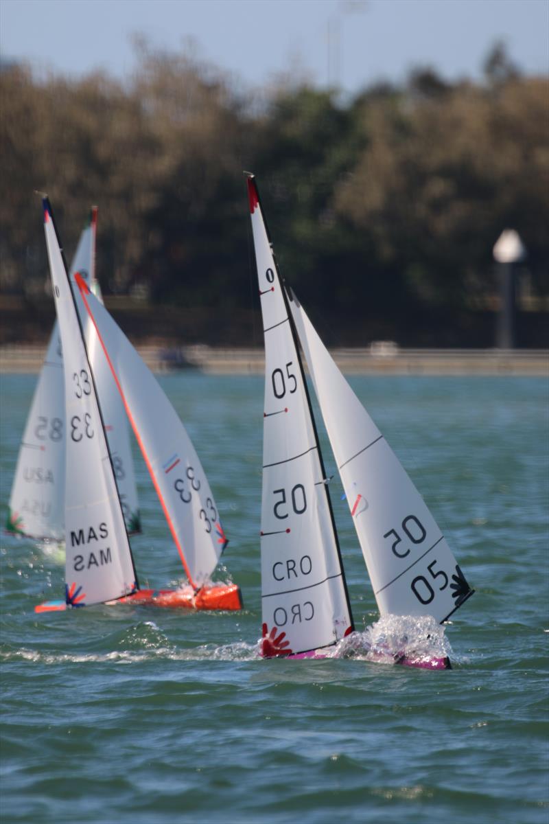 International One Metre World Championships in Gladstone, Australia Day 2 photo copyright Jennifer Golison / IOM fleet taken at  and featuring the One Metre class