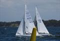 Peter Russell AUS 40 leads John Collingwood AUS 34 in a close battle to the top - 2025 2.4mR Australian Championship Paynesville © Christie Arras, GLYC