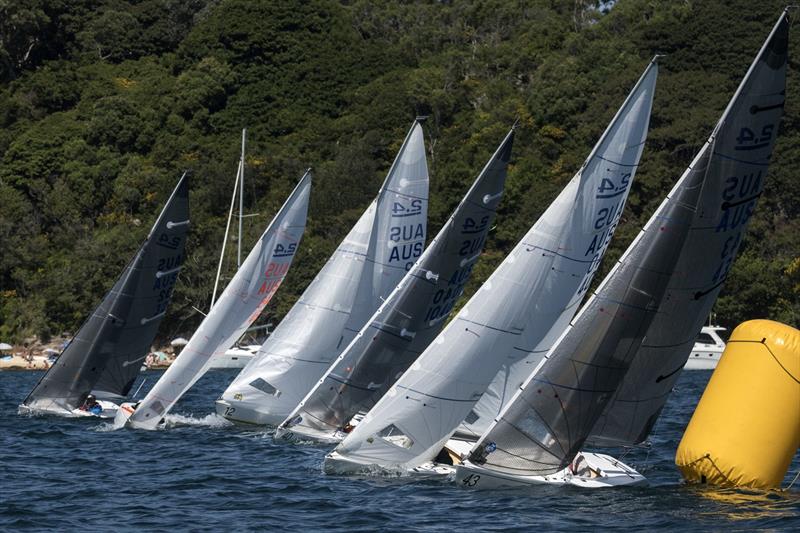 The 2.4mR fleet gets off the line in Balmoral photo copyright Marg Fraser-Martin taken at Middle Harbour Yacht Club and featuring the 2.4m class