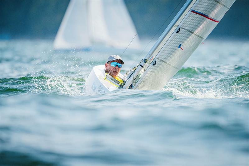 Hidden deep in the 2.4mR, Heiko Kröger took three more victories and is in a commanding lead  - Kiel Week 2024 photo copyright Sascha Klahn taken at Kieler Yacht Club and featuring the 2.4m class