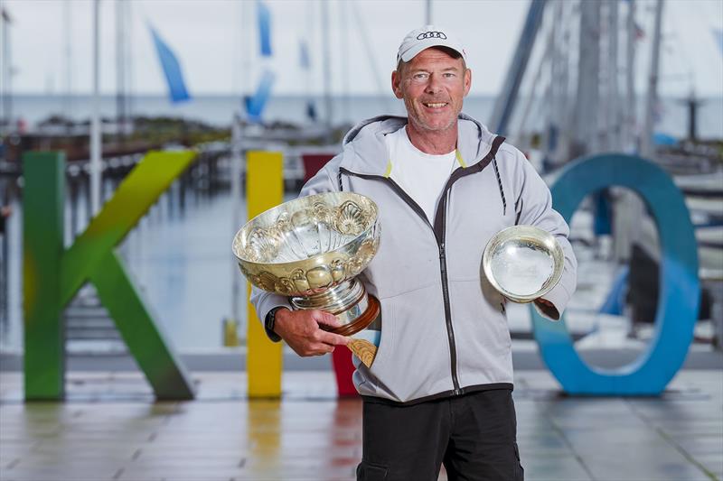 Kiel Week winner for the 15th time and the best of them all in 2024: Heiko Kröger was presented with the Kaiserpokal with nine daily wins and a second place in the 2.4mR - Kiel Week 2024 - photo © Sascha Klahn