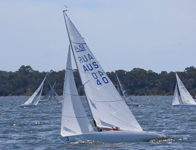 Gary Davidson of the Royal Yacht Club. of Tasmania photo copyright Christie Arras taken at Gippsland Lakes Yacht Club and featuring the 2.4m class