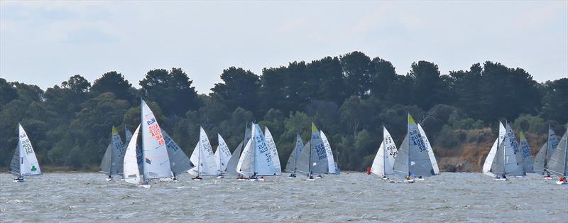 Racing home on Gippsland Lakes for the 2025 2.4mR Australian Championship - photo © Christie Arras