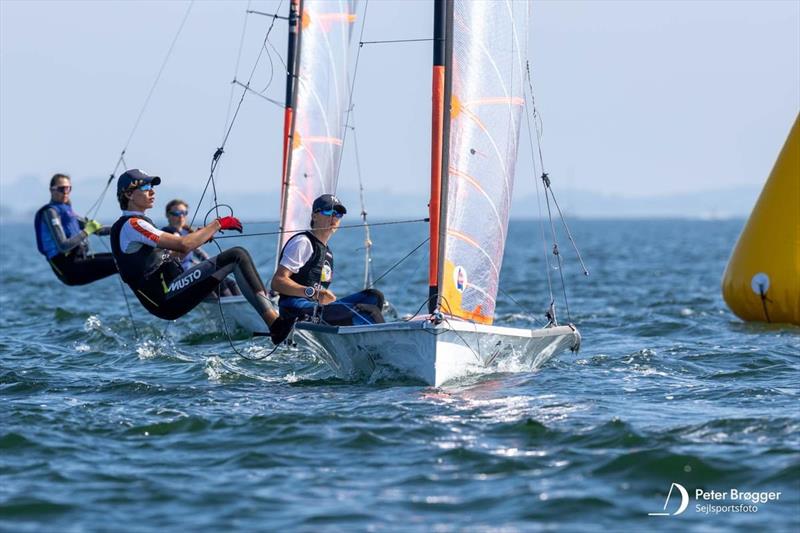 29er EuroCup Aarhus 2024 photo copyright Peter Brøgger / www.sailingphotoaarhus.dk taken at Marselisborg Sejlklub and featuring the 29er class