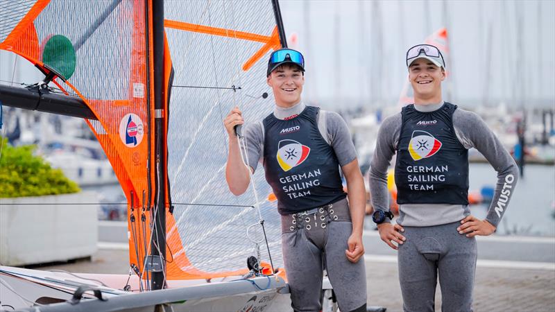 Twin brothers Lucas and Moritz Hamm want to be among the front runners in the 29er Euro Cup at Kiel Week photo copyright Sascha Klahn taken at Kieler Yacht Club and featuring the 29er class
