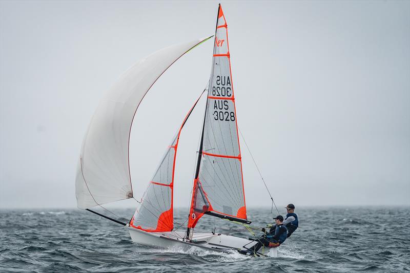 29er Winners - Miles Levenspiel and Henri Levenspiel - Sail Melbourne 2024 photo copyright Beau Outteridge taken at Australian Sailing and featuring the 29er class