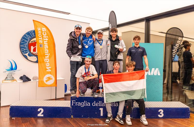 29er Eurocup 2025 Final Prize Giving photo copyright FVR / Zerogradinord taken at Fraglia Vela Riva and featuring the 29er class