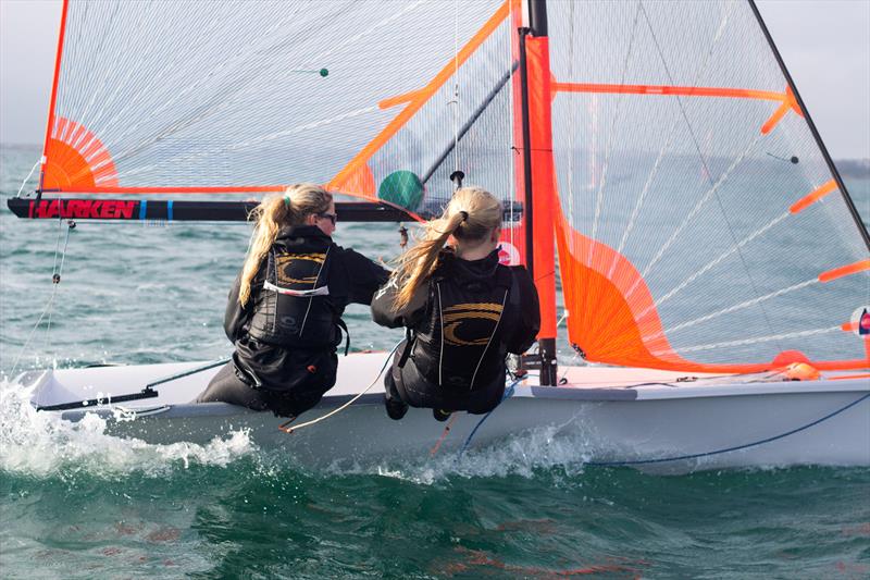 29er class at the Ovington Championships at Weymouth photo copyright Joel Davey / www.instagram.com/joeldaveyphotography taken at Weymouth & Portland National Sailing Academy and featuring the 29er class
