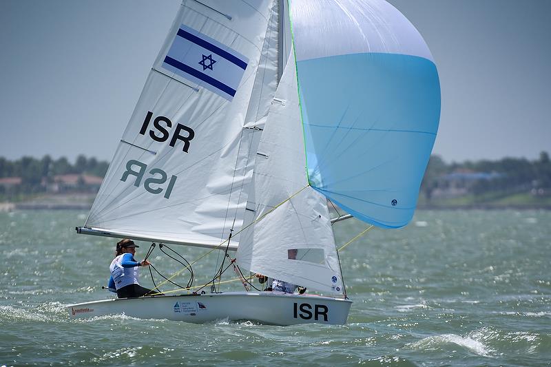 Womens 420 - ISR - Day 2 - World Youth Sailing Championships, Corpus Christi, Texas - photo © James Tomlinson / World Sailing