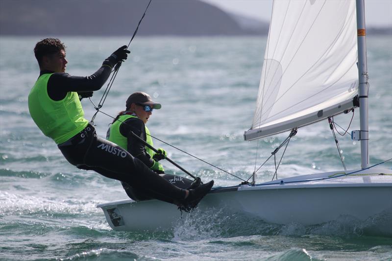 Fflur & Rayner during the 420 British Nationals at Dale Yacht Club photo copyright Jon Cawthorne taken at Dale Yacht Club and featuring the 420 class