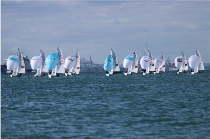 Xtremity 420 Autumn Championship at Warsash photo copyright Jon Cawthorne taken at Warsash Sailing Club and featuring the 420 class