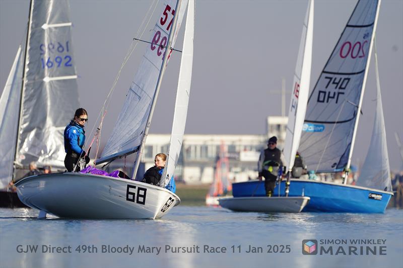 GJW Direct Bloody Mary 2025 photo copyright Simon Winkley Marine taken at Queen Mary Sailing Club and featuring the 420 class