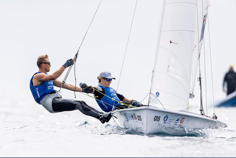 Paul Snow-Hansen and Dan Willcox - 470 - NZL- Day 7 - Hempel Sailing World Cup - Genoa - April 2019 - photo © Pedro Martinez / Sailing Energy