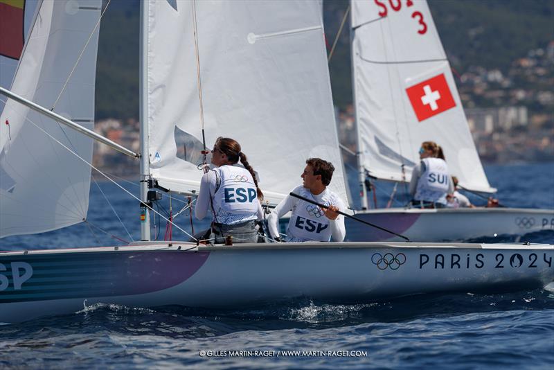 470 Mixed - Olympic training - Marseille - Paris2024 Olympic Regatta - July 25, 2024 - photo © Gilles Martin-Raget