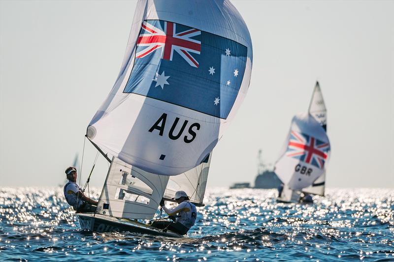 Nia Jerwood and Conor Nicholas photo copyright Sailing Energy taken at  and featuring the 470 class