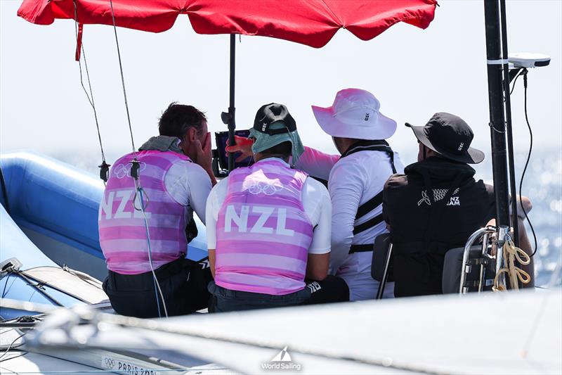 Kiwi support team - 49er - Marseille - Paris2024 Olympic Regatta - August 1, 2024 - photo © World Sailing / Sander van der Borch