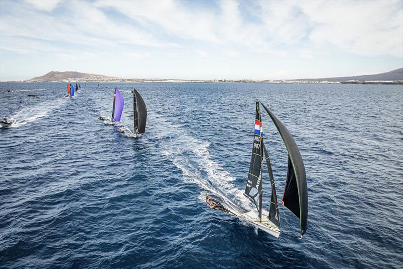 Dutch doing well on the downwind - Day 1 of the Lanzarote International Regatta - photo © Jacobo Bastos