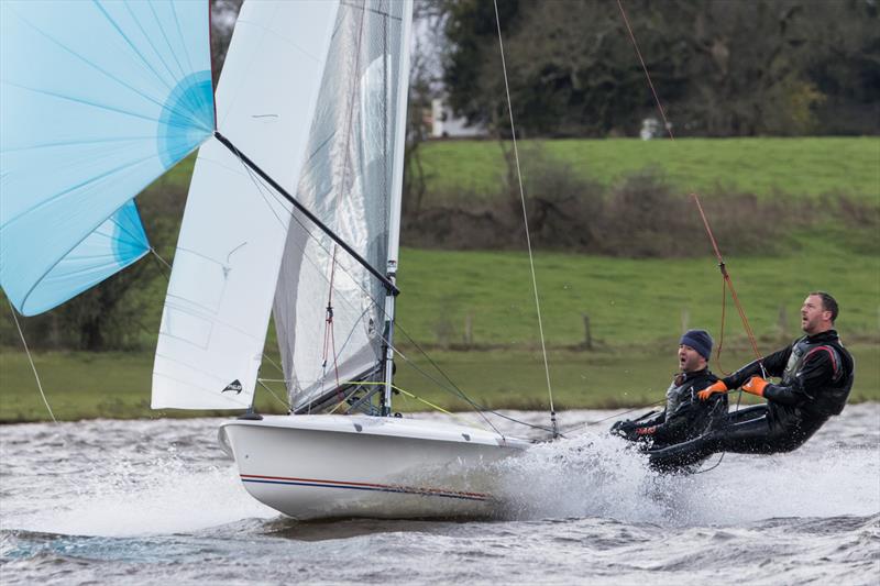 Blithfield Barrel week 2 was nearly cancelled due to Storm Darragh photo copyright Phil Silver taken at Blithfield Sailing Club and featuring the 505 class