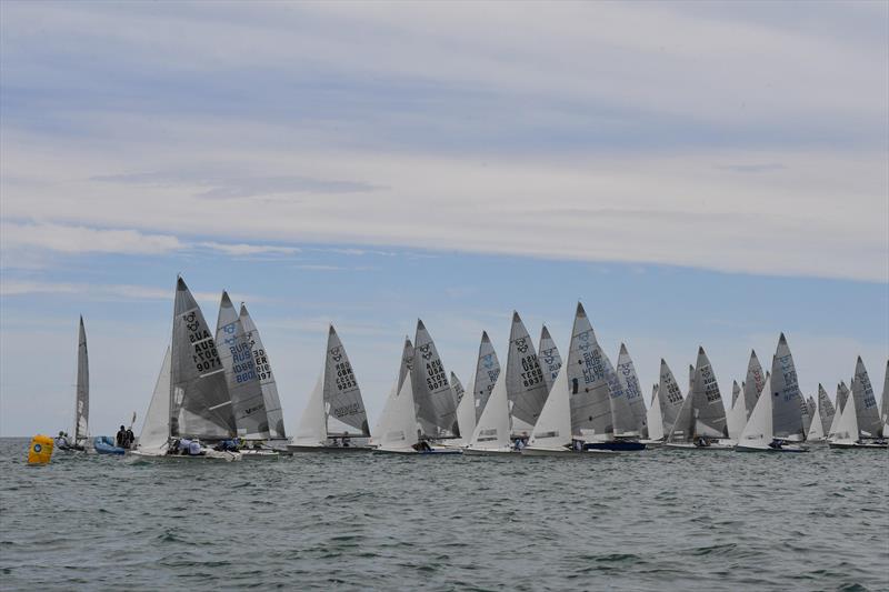 505 Pre-Worlds Day One photo copyright Christophe Favreau taken at Adelaide Sailing Club and featuring the 505 class