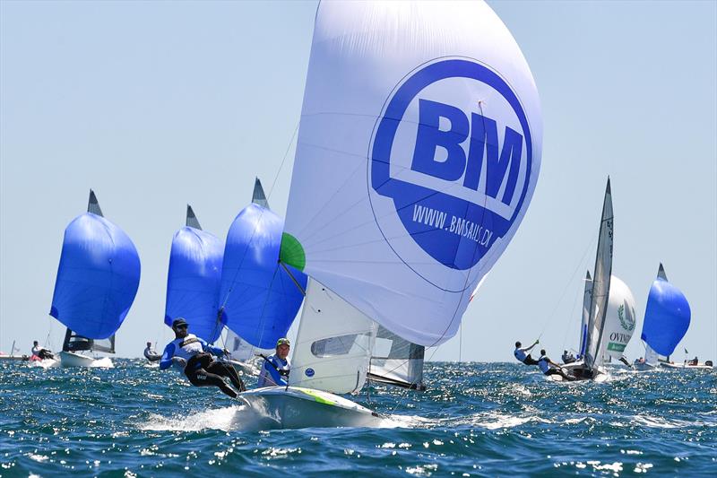 Day Two of the Sir James Hardy 505 Pre-Worlds photo copyright Christophe Favreau taken at Adelaide Sailing Club and featuring the 505 class