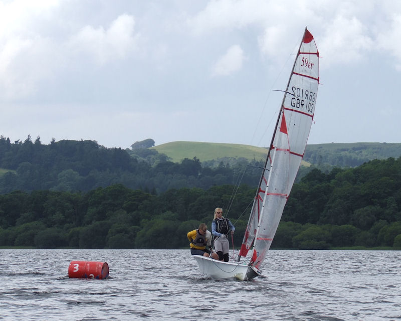 Bassweek Regatta day 4 photo copyright Tom Hankinson taken at Bassenthwaite Sailing Club and featuring the 59er class