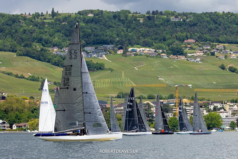 Start Race 4 - 5.5 Metre Swiss Open 2024 - photo © Robert Deaves / www.robertdeaves.uk