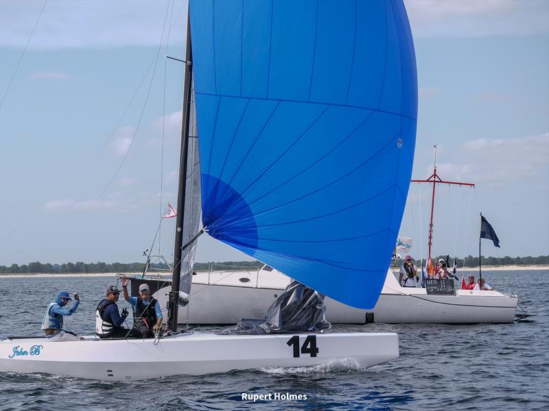 John B (Gavin McKinney, Lars Horn Johannessen and Justin Cunningham) - 2024 Scandinavian Gold Cup photo copyright Rupert Holmes taken at Yacht Club de l'Odet and featuring the 5.5m class