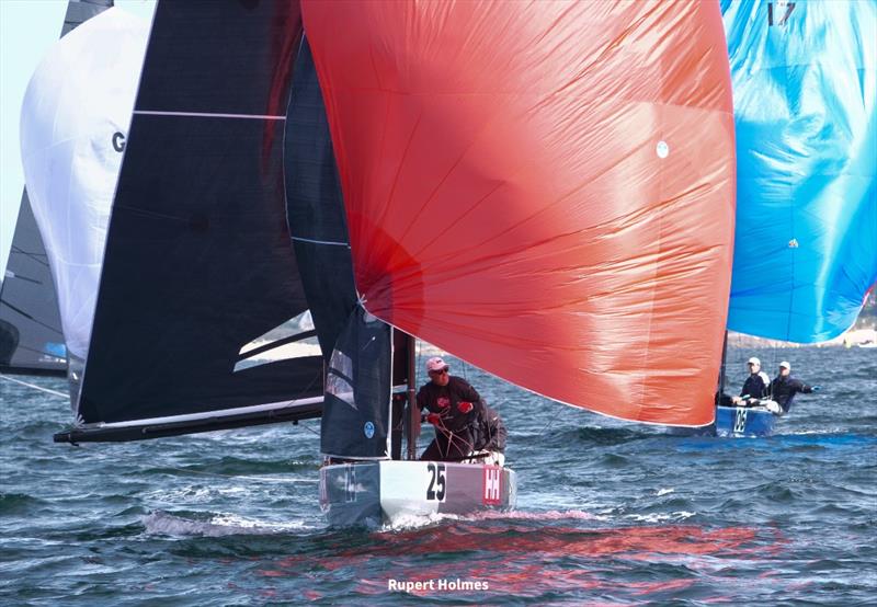 Artemis (Kristian Nergaard, Johan Barne and Trond Solli-Saether) - 2024 Scandinavian Gold Cup photo copyright Rupert Holmes taken at Yacht Club de l'Odet and featuring the 5.5m class