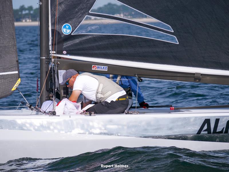 Ali Baba (Flavio Marazzi, Julie Marazzi and Eline Marazzi) - 2024 Scandinavian Gold Cup photo copyright Rupert Holmes taken at Yacht Club de l'Odet and featuring the 5.5m class