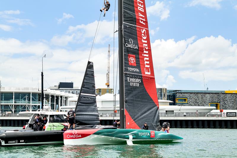 Emirates Team New Zealand - AC40-1, LEQ12 - January 17, 2023 - Waitemata Harbour - photo © Adam Mustill / America's Cup