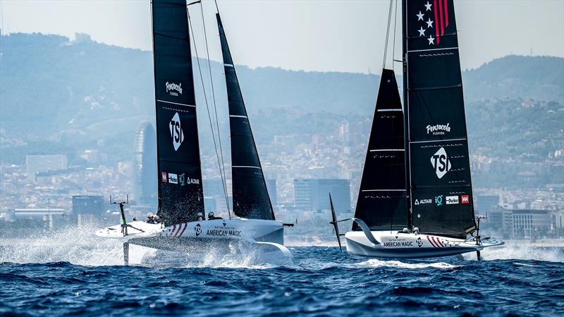 American Magic - LEQ12  - Day 41 - July 18, 2023 - Barcelona - photo © Paul Todd/America's Cup