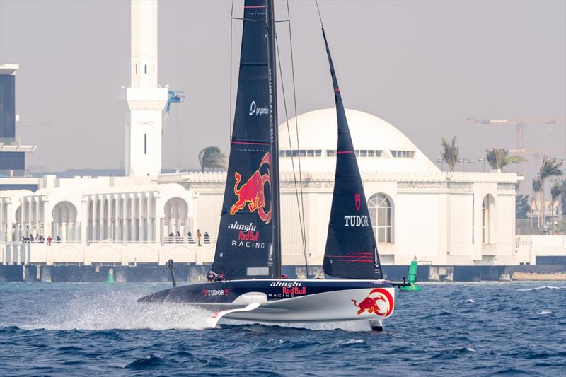 Alinghi Red Bull Racing - Day 2 - Preliminary Regatta - Jeddah, Saudi Arabia - December 1, 2023 photo copyright Ian Roman / America's Cup taken at Jeddah Yacht Club and featuring the AC40 class