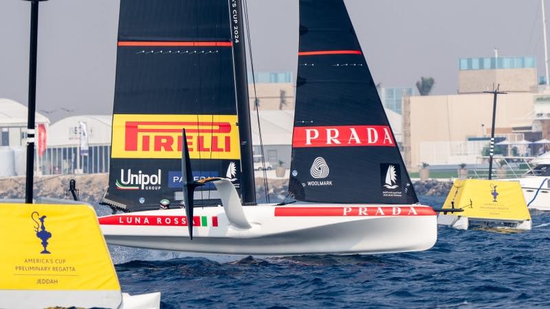 Day 2 - Preliminary Regatta - Jeddah, Saudi Arabia - December 1, 2023 photo copyright Ian Roman / America's Cup taken at Jeddah Yacht Club and featuring the AC40 class