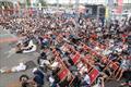 Fans on the beach in Barcelona - Day 1 of AC37 -  Barcelona - 16 October 2024 © Ivo Rovira / America's Cup