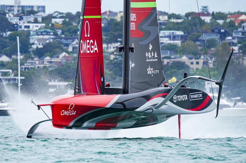 Emirates Team New Zealand's New Hydrogen-Powered Foiling Chase Boat