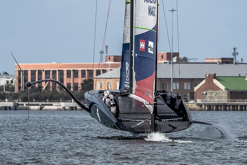 Lift-off - American Magic -  Patriot - AC75 - January 17, 2023 - Pensacola, Florida - photo © Paul Todd/America's Cup