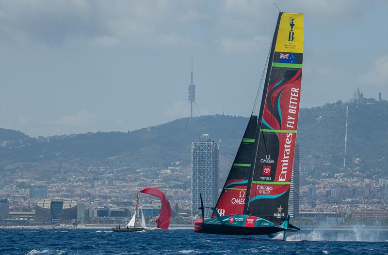 Emirates Team New Zealand - AC75  - Day 21 - July 15, 2023 - Barcelona - photo © AC37 Joint Recon