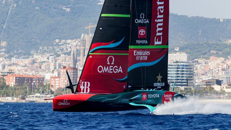 Emirates Team New Zealand - AC75 - Day 43 - Barcelona - October 4, 2023