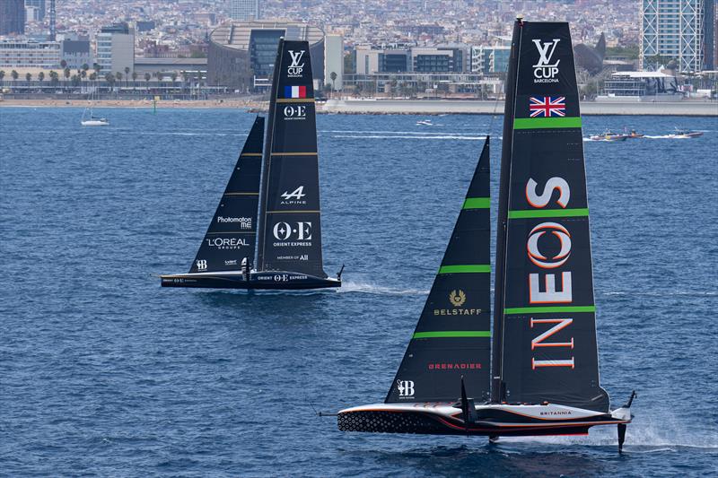 INEOS Britannia vs. Orient Express Racing Team on Louis Vuitton Cup Round Robin 1 Day 4 - photo © Ian Roman / Americas Cup