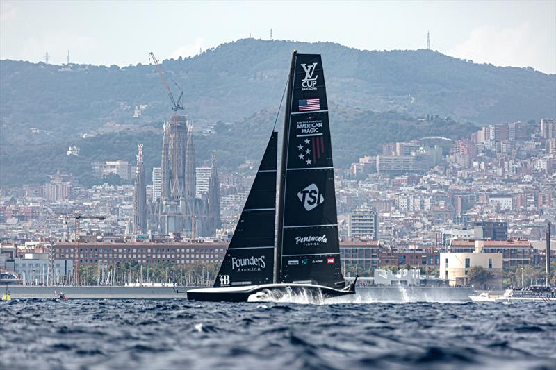 New York Yacht Club American Magic on Louis Vuitton Cup Round Robin 1 Day 4 photo copyright NYYC American Magic Team / Amalia taken at  and featuring the AC75 class