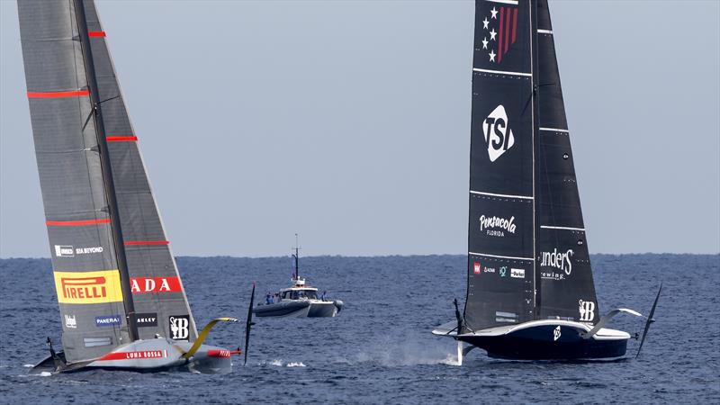 Luna Rossa Prada Pirelli vs. New York Yacht Club American Magic on Louis Vuitton Cup Semi-Finals Day 3 - 16th September 2024 - photo © David Maynard / www.alleycatphotographer.com