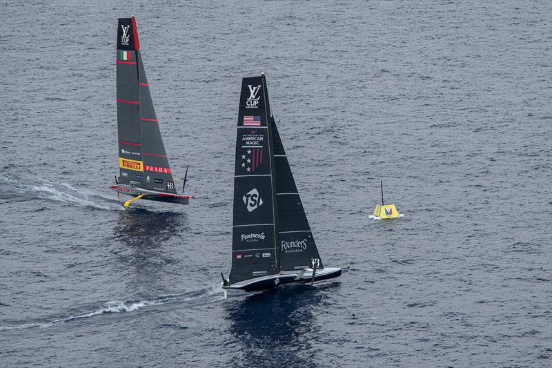 Luna Rossa Prada Pirelli vs. New York Yacht Club American Magic on Louis Vuitton Cup Semi-Finals Day 4 - 18th September 2024 - photo © Ricardo Pinto / America's Cup