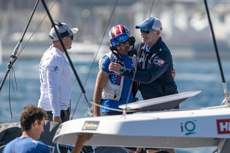 American Magic crew consolations - Semi-Finals - Louis Vuitton Cup - Day 14 - September 19, 2024 - Barcelona - photo © Ricardo Pinto / America's Cup