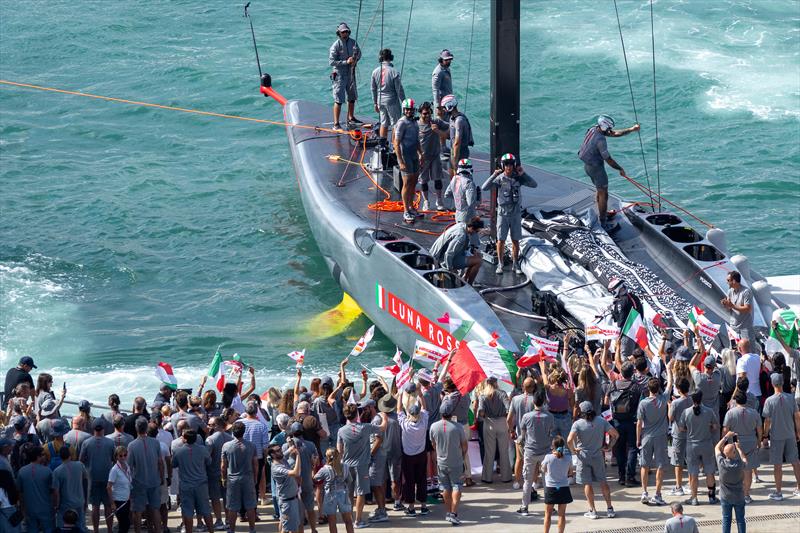  Luna Rossa  - Semi-Finals - Louis Vuitton Cup - Day 14 - September 19, 2024 - Barcelona photo copyright Ian Roman / America's Cup taken at Real Club Nautico de Barcelona and featuring the AC75 class