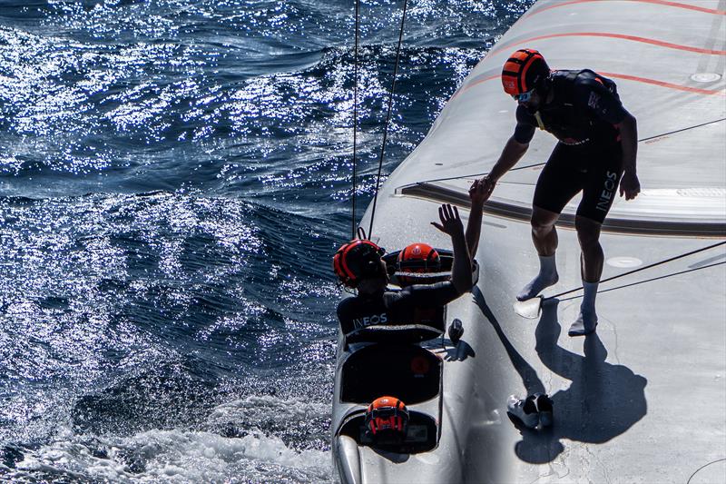 INEOS Britannia vs. Luna Rossa Prada Pirelli on Louis Vuitton Cup Final Race Day 4 - September 30, 2024 - photo © Ian Roman / America's Cup