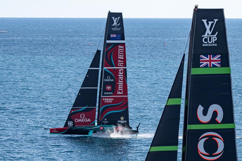 Race Day 6 of the Louis Vuitton Cup. INEOS Britannia, and Emirates Team New Zealand - photo © Ian Roman / America's Cup