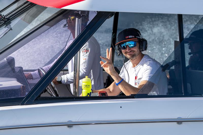 A happy Giles Scott - Head of Sailing - INEOS Britannia  - Louis Vuitton 37th America's Cup, Race Day 4 - October 16, .2024 - photo © Ricardo Pinto / America's Cup