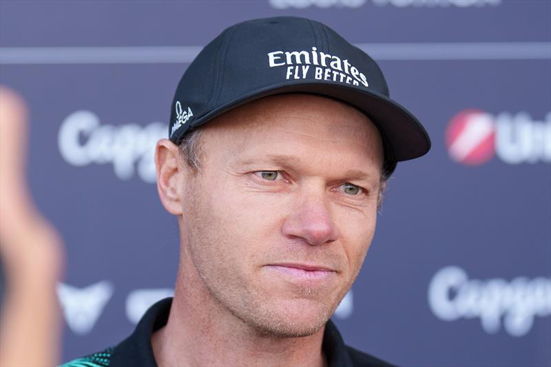 Nathan Outteridge  - Co-Helm - Emirates Team NZ - Day 4 - America's Cup - October 16, 2024 - photo © Ian Roman / America's Cup