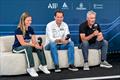 Athena Racing's Ben Ainslie (centre) at the SailGP Media conference - Portsmouth - July 2025 &copy; Richard Gladwell - Sail-World.com/nz